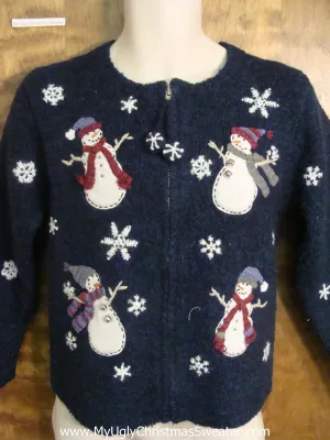 Playful Snowmen Funny Ugly Sweater for a Christmas Party