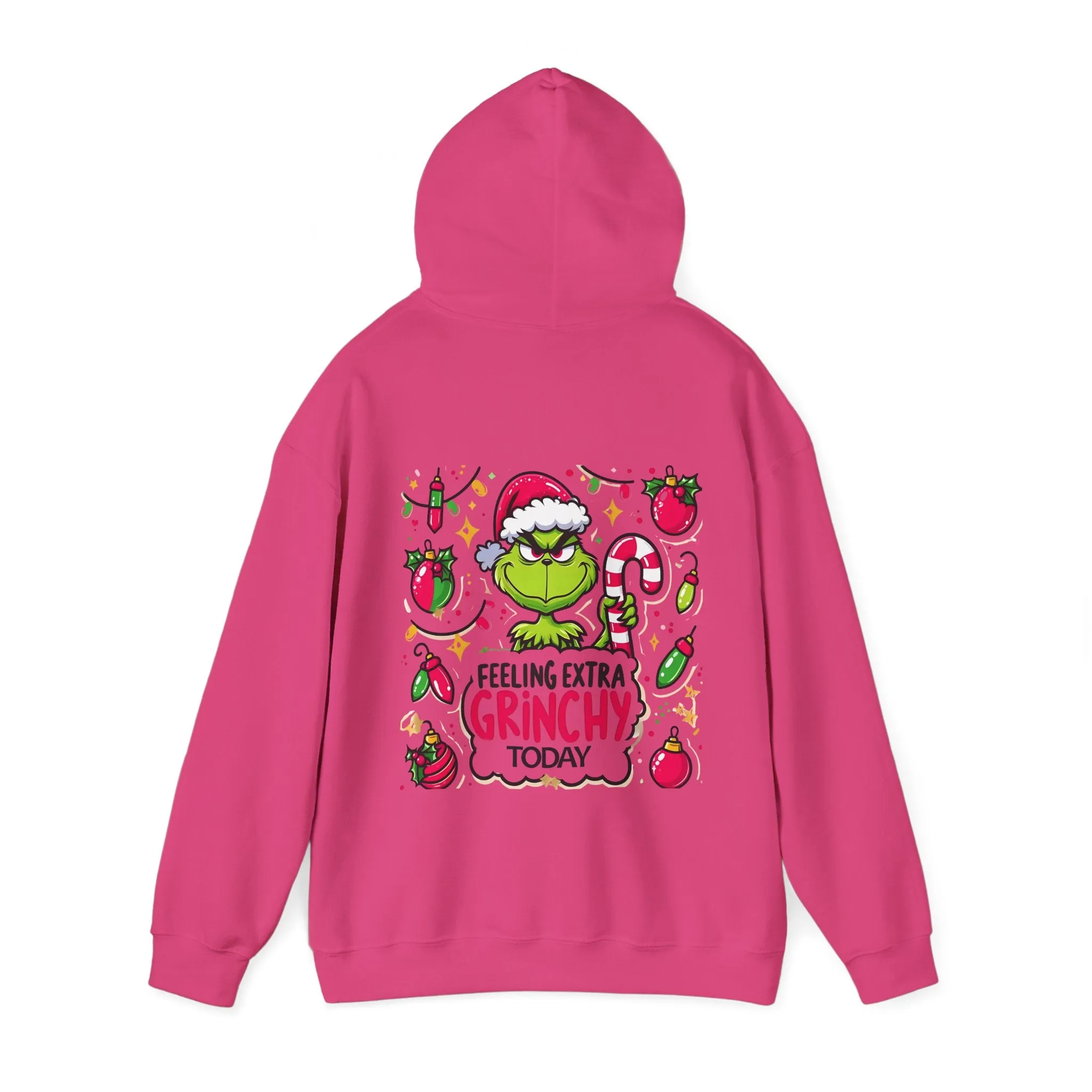 Princess Grace  Feeling Extra Grinchy Unisex Hooded Sweatshirt  Fun Holiday Apparel