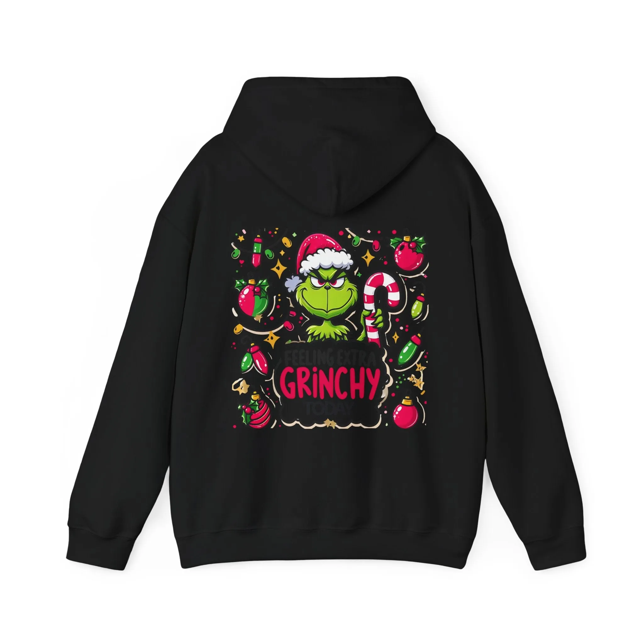 Princess Grace  Feeling Extra Grinchy Unisex Hooded Sweatshirt  Fun Holiday Apparel