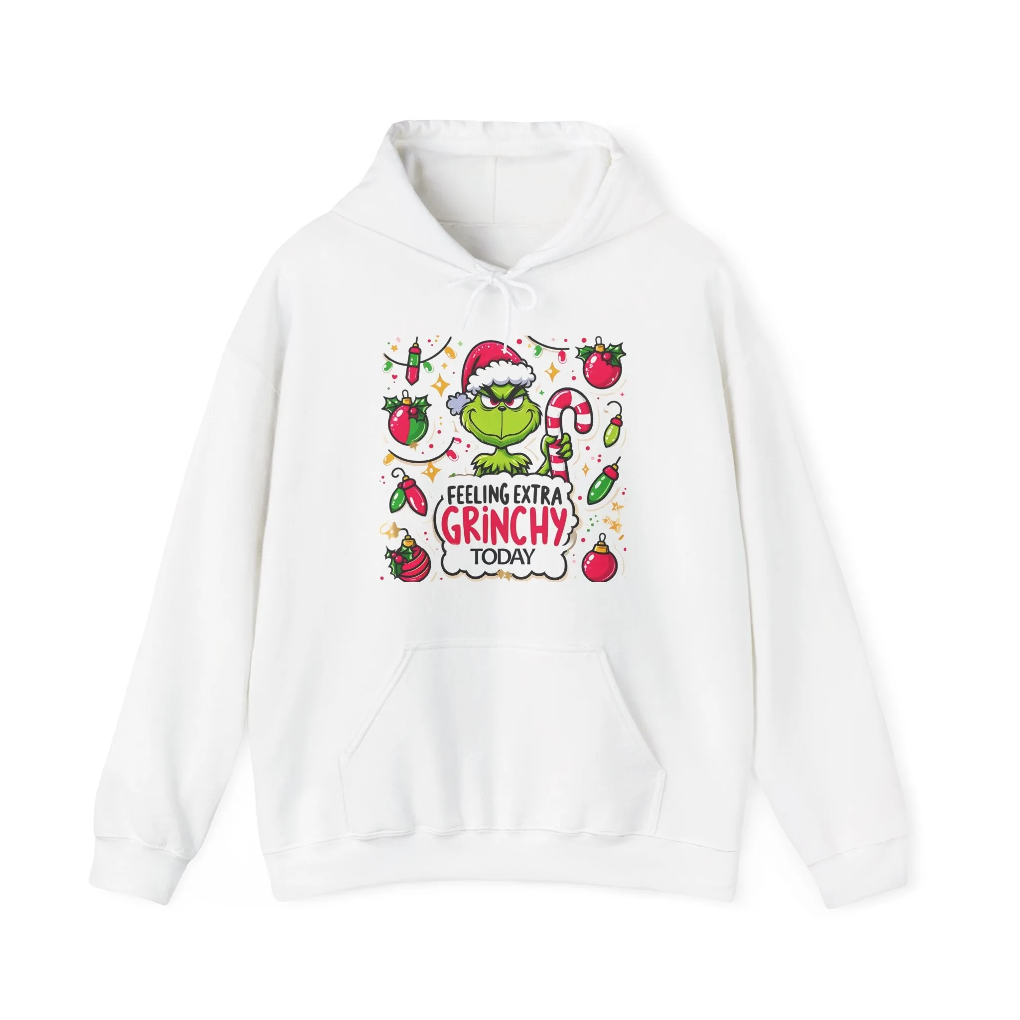 Princess Grace  Feeling Extra Grinchy Unisex Hooded Sweatshirt  Fun Holiday Apparel