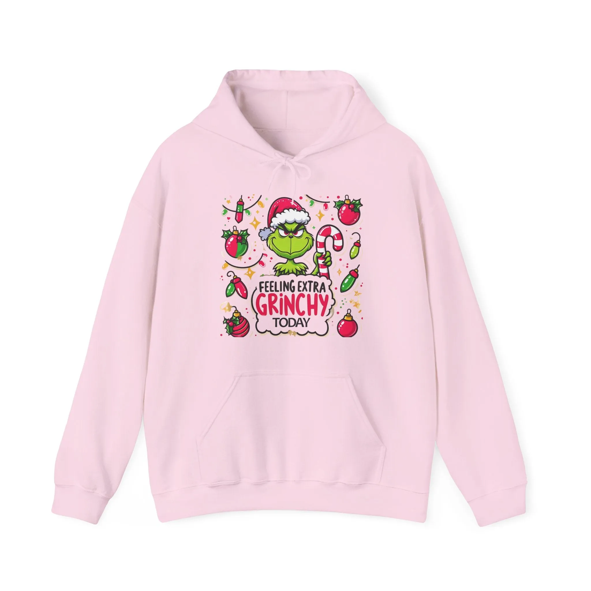 Princess Grace  Feeling Extra Grinchy Unisex Hooded Sweatshirt  Fun Holiday Apparel