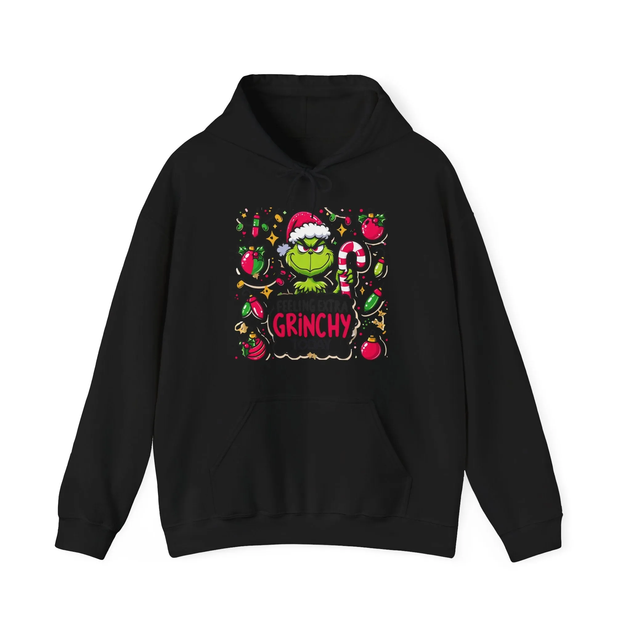 Princess Grace  Feeling Extra Grinchy Unisex Hooded Sweatshirt  Fun Holiday Apparel