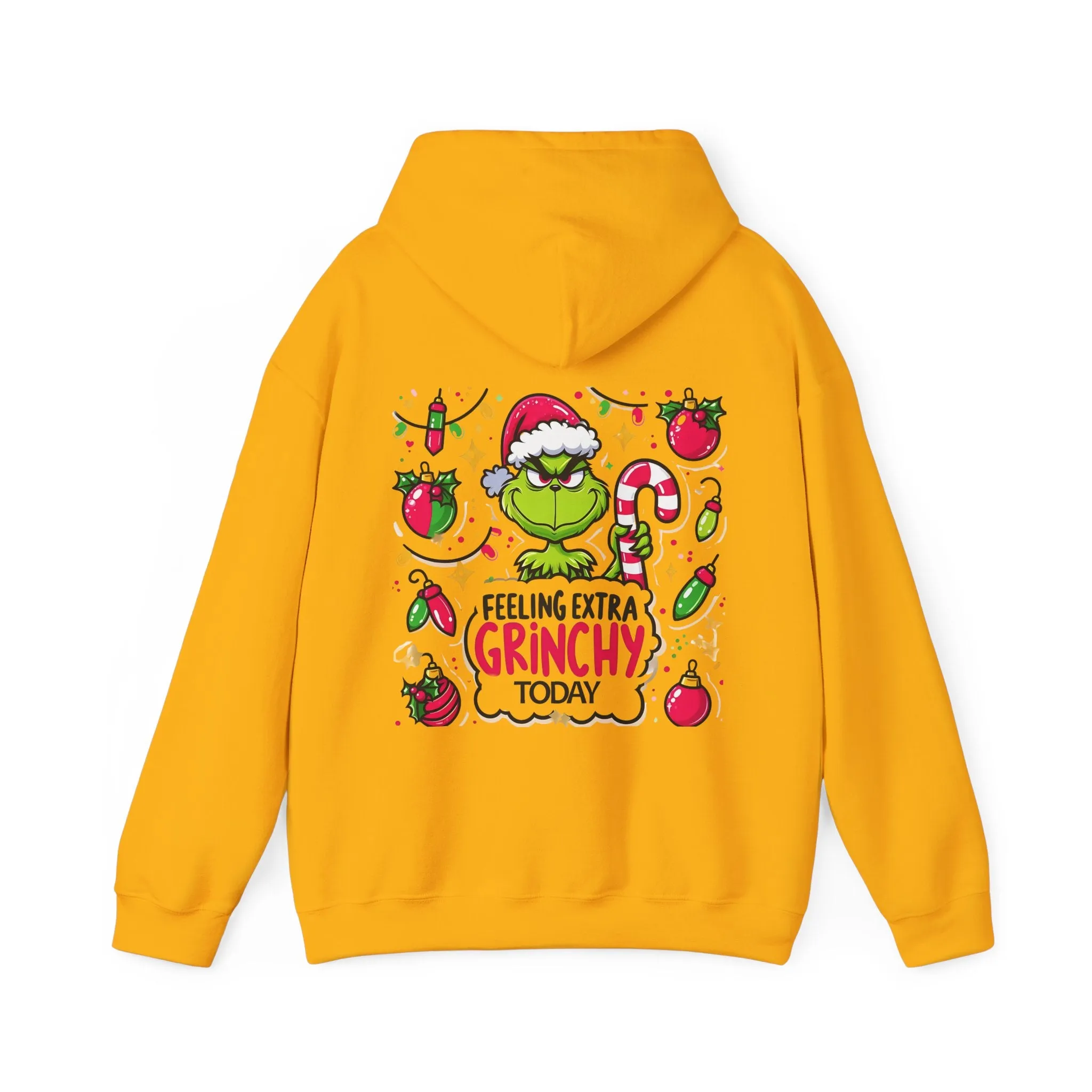 Princess Grace  Feeling Extra Grinchy Unisex Hooded Sweatshirt  Fun Holiday Apparel