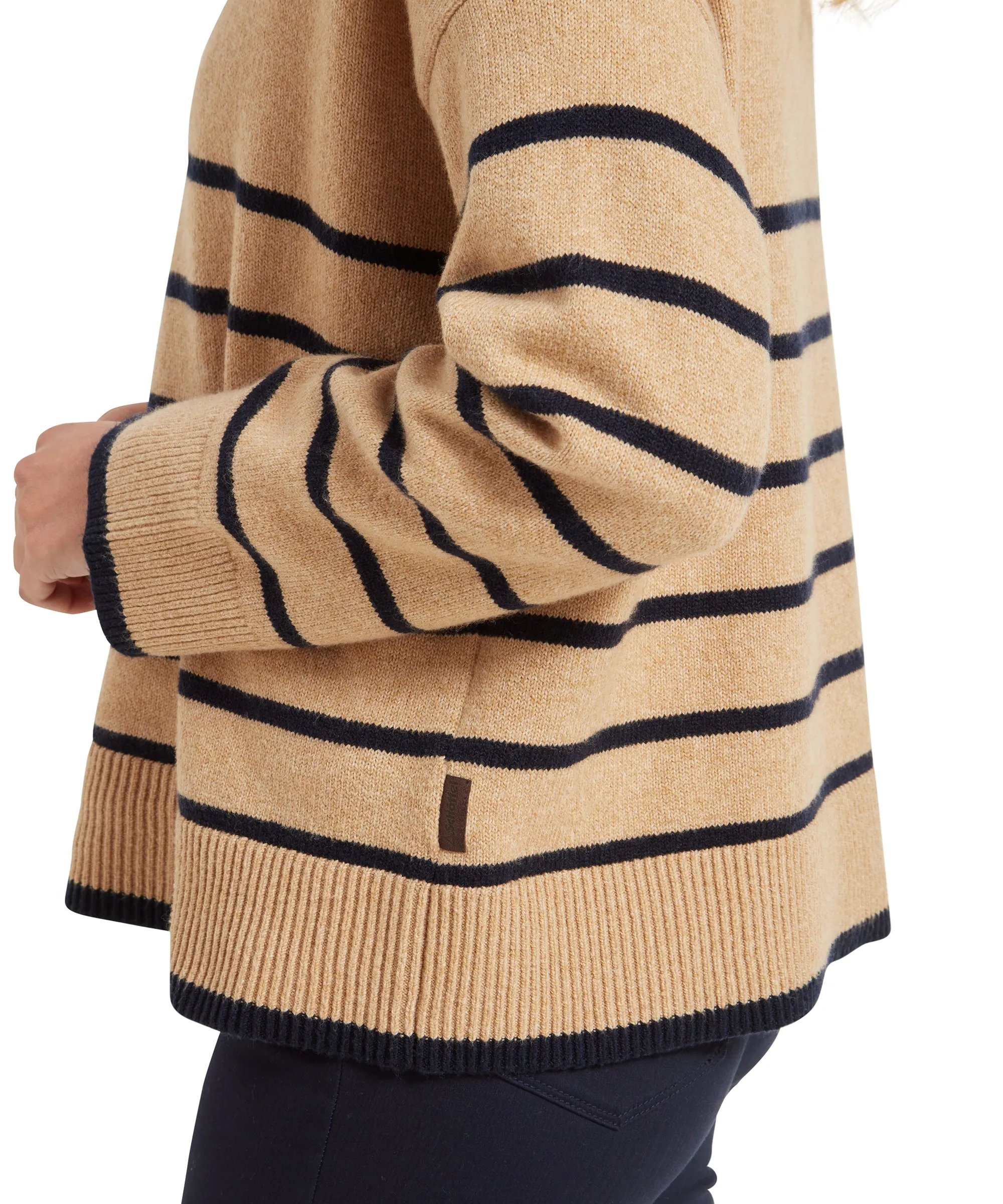 Sandsend Quarter Jumper - Warm Sand