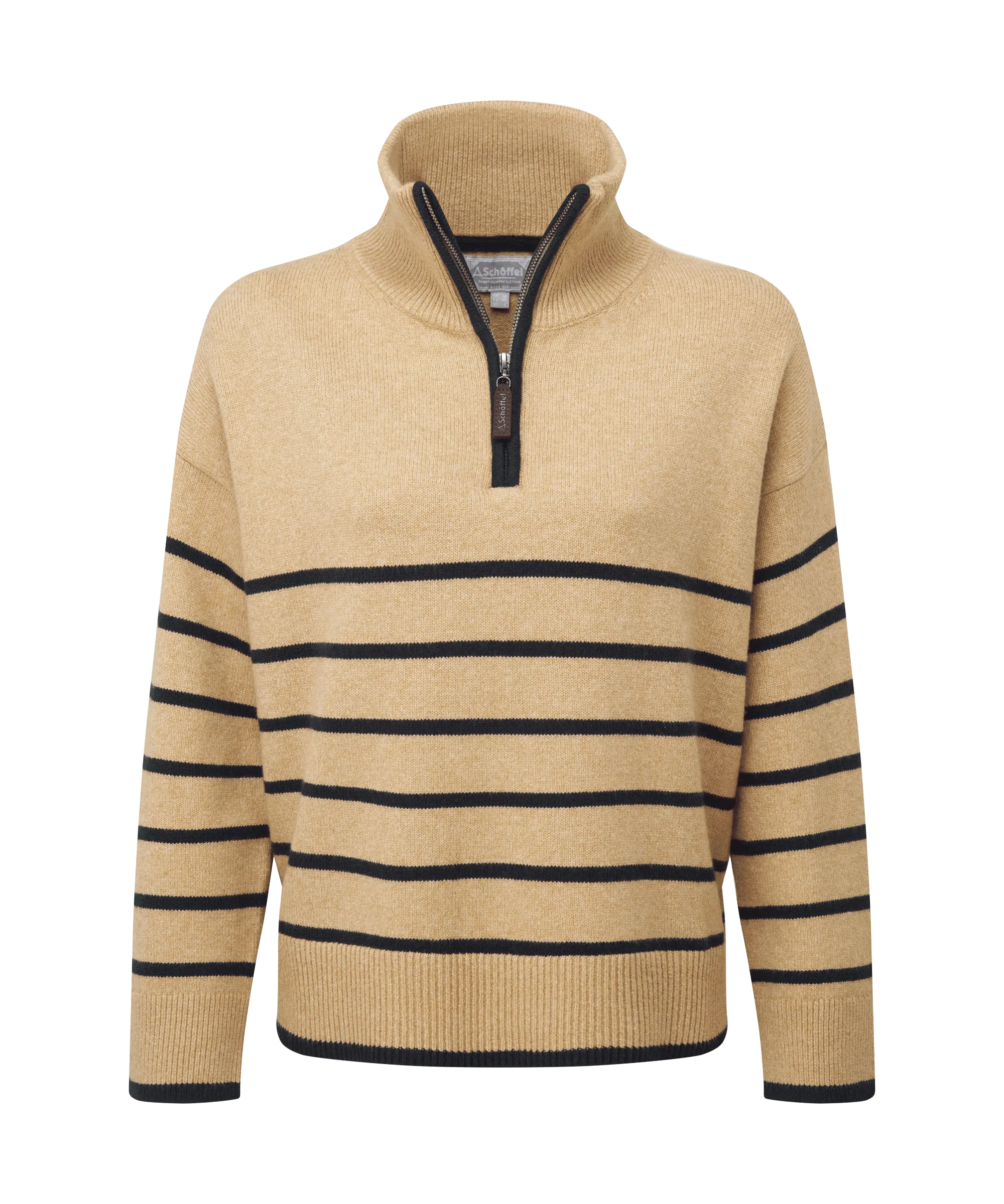 Sandsend Quarter Jumper - Warm Sand