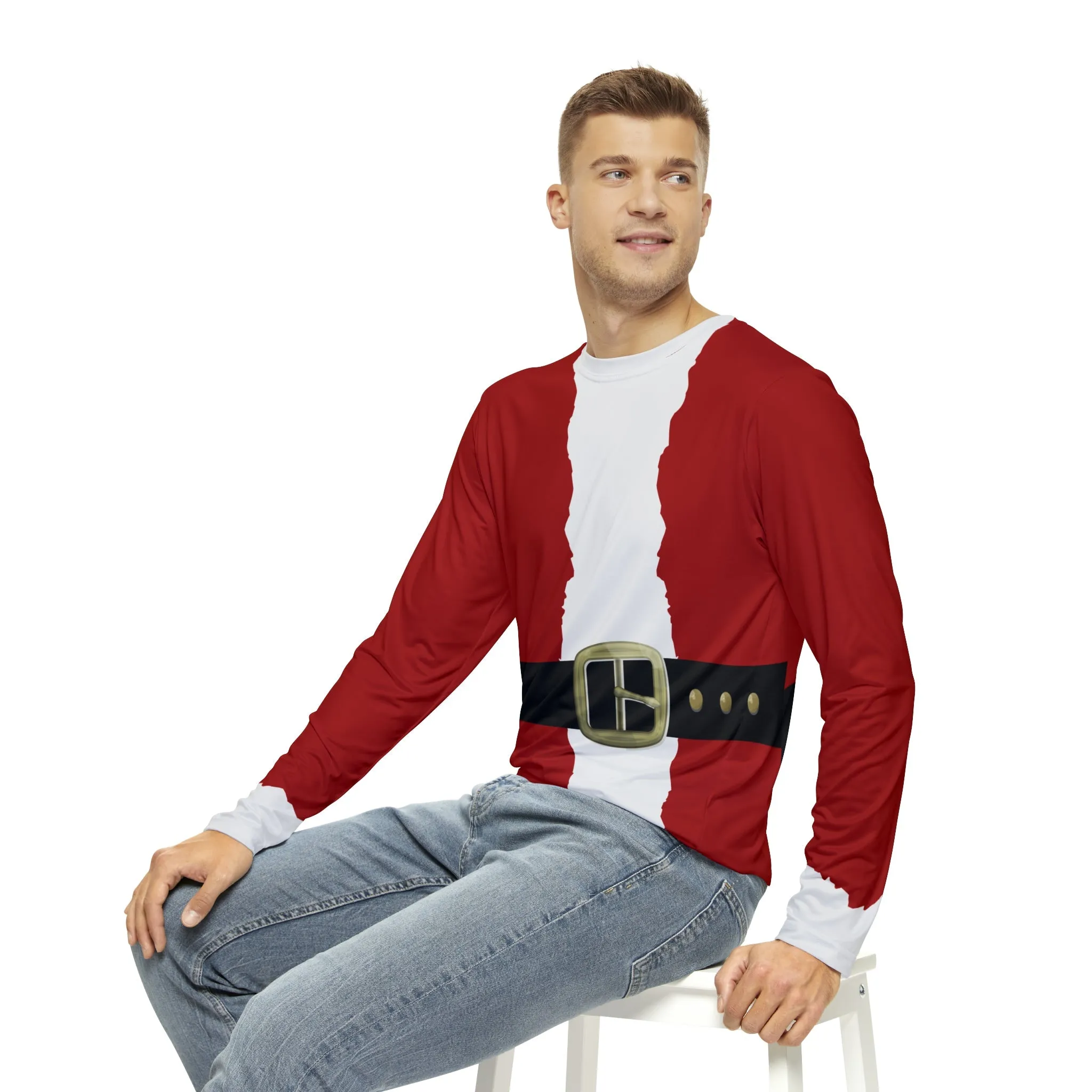 Santa is Coming to Town Men's Long Sleeve Shirt