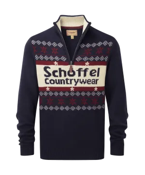 Schoffel Christmas Jumper - Navy