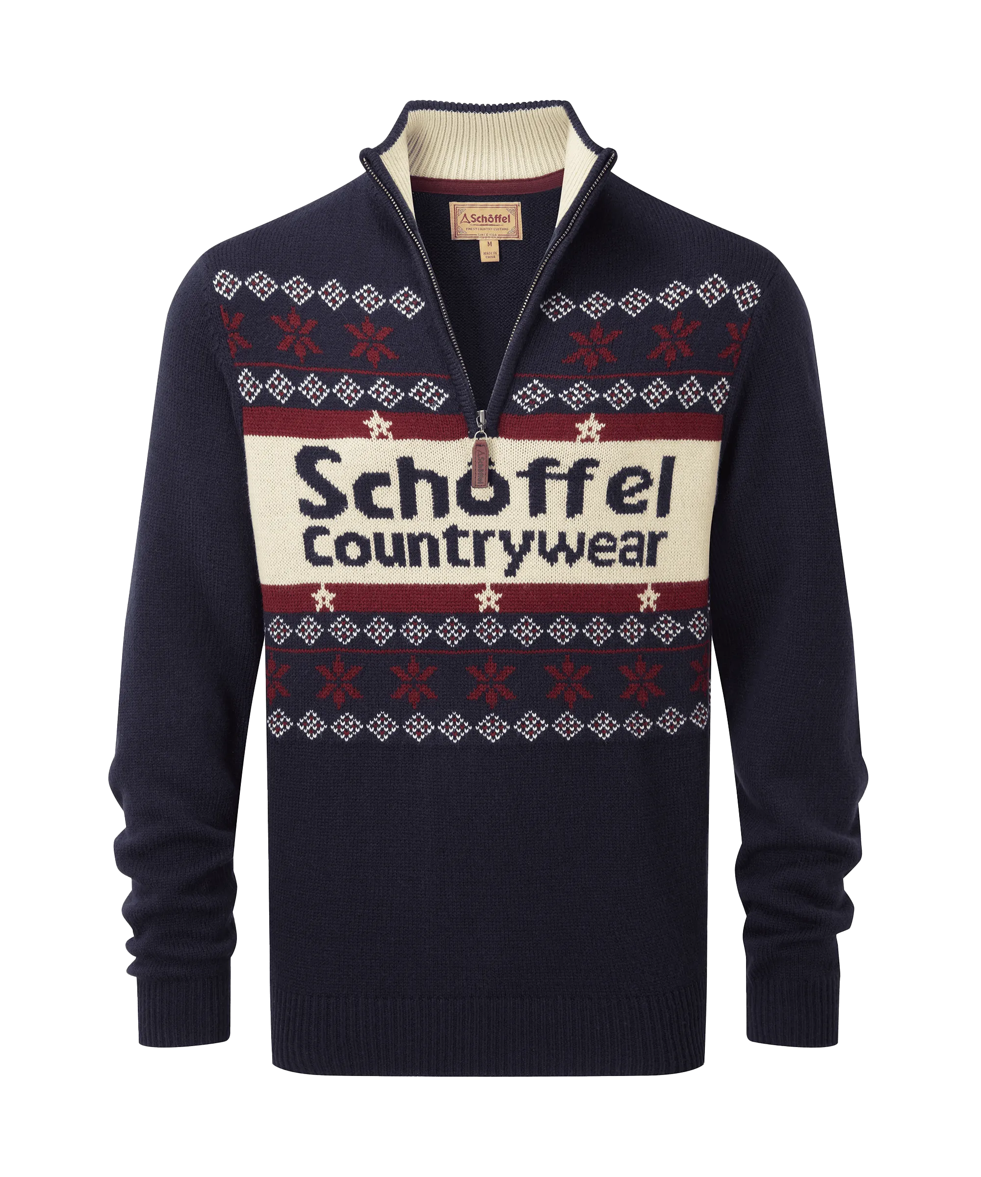 Schoffel Christmas Jumper - Navy