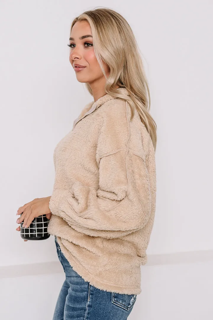 Snuggle Season Sherpa Pullover