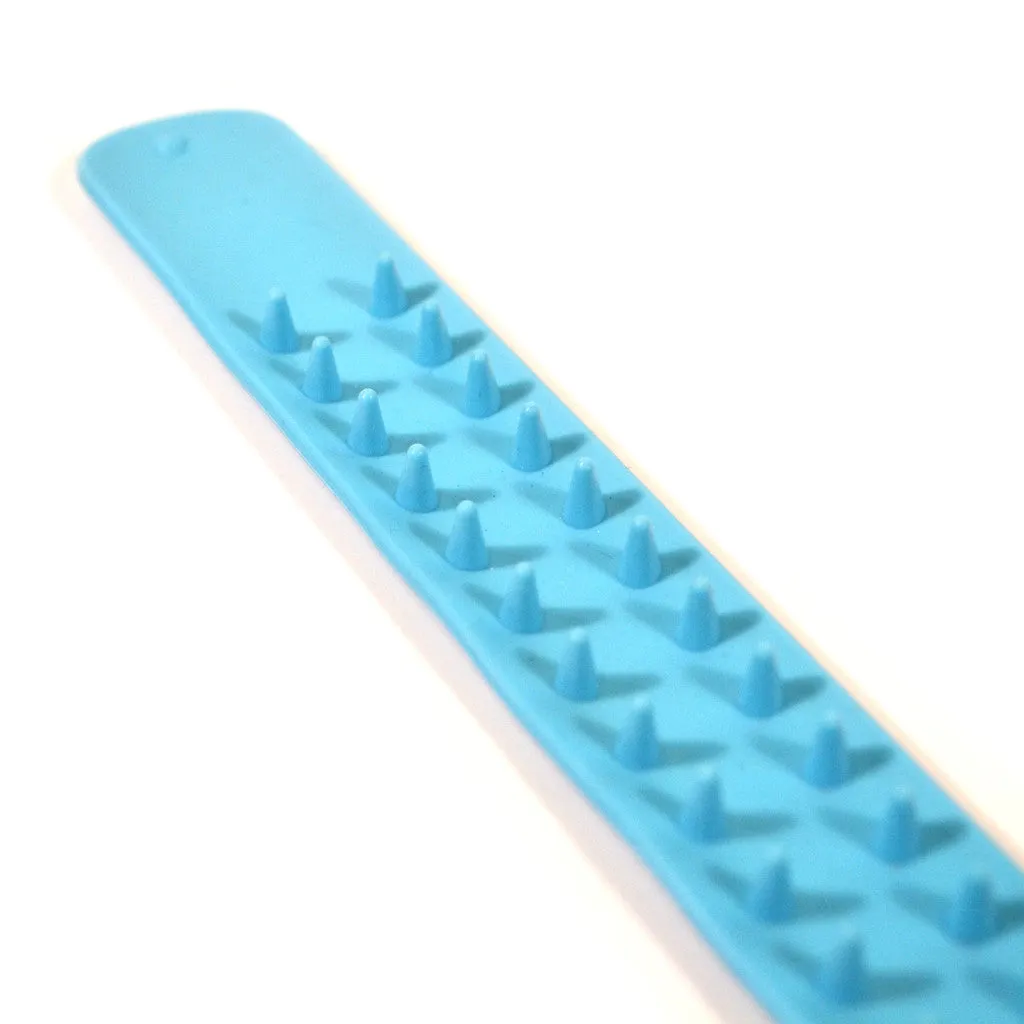 Spikey Slapz Bracelet -Aqua