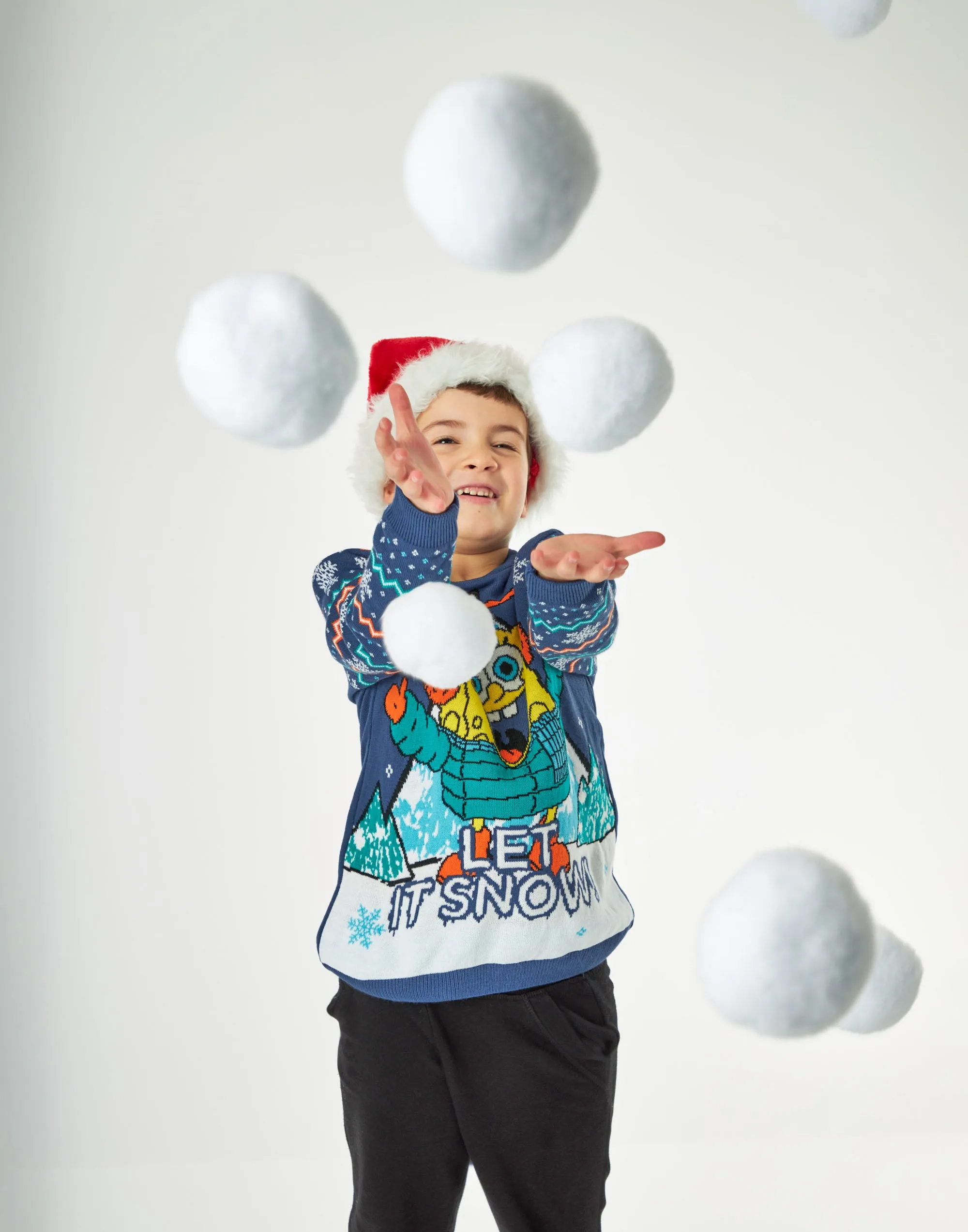 SpongeBob SquarePants Let It Snow Kids Knitted Jumper