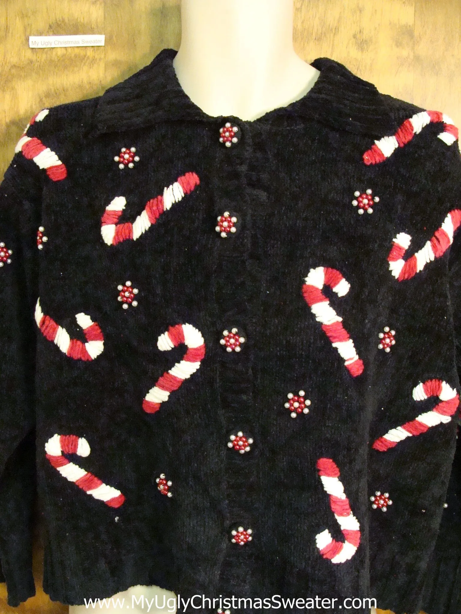 Super Soft Candycane Themed Cute Xmas Sweater