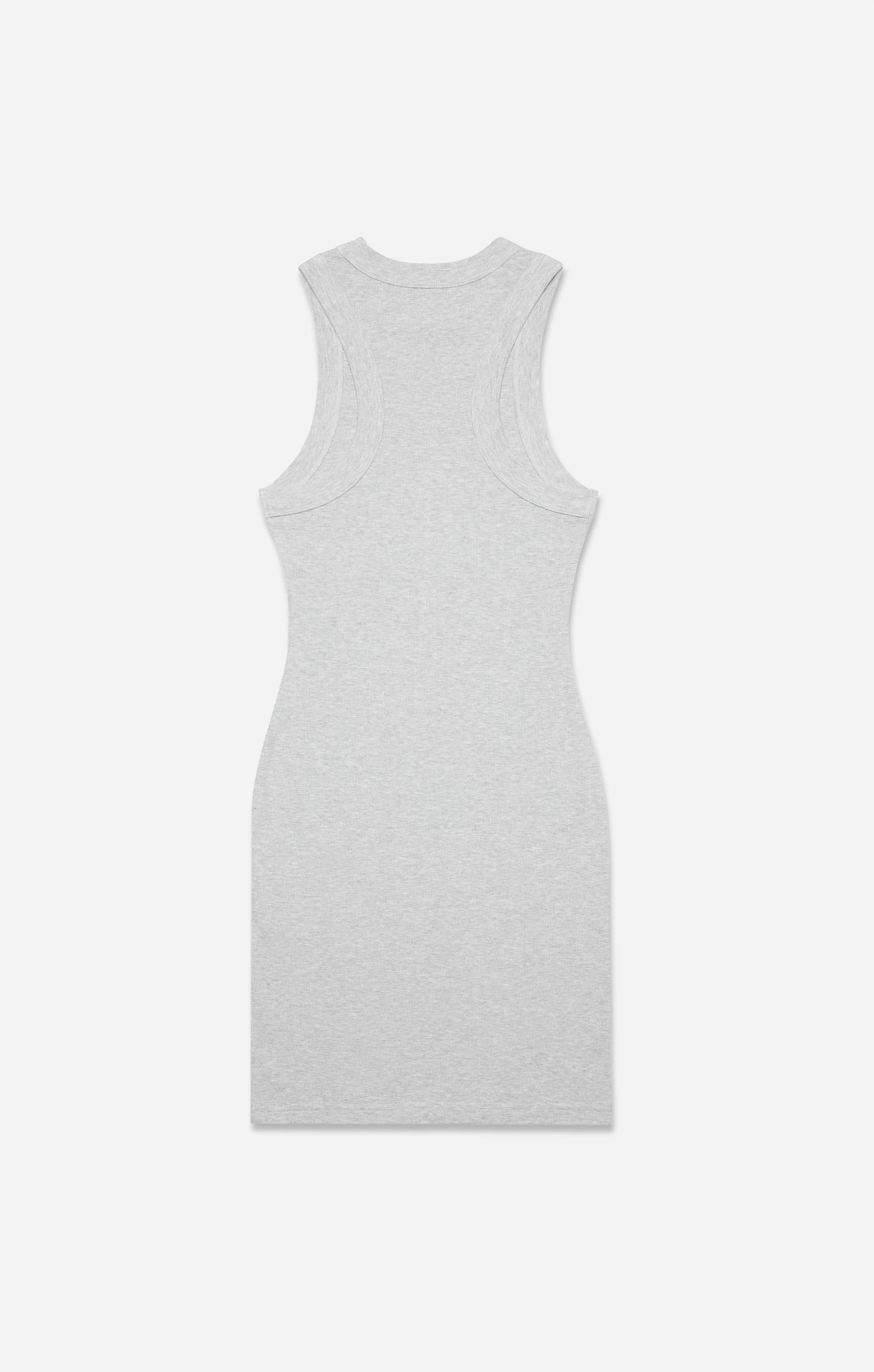 THE LUXE RIB HIGH NECK MINI - MID GREY