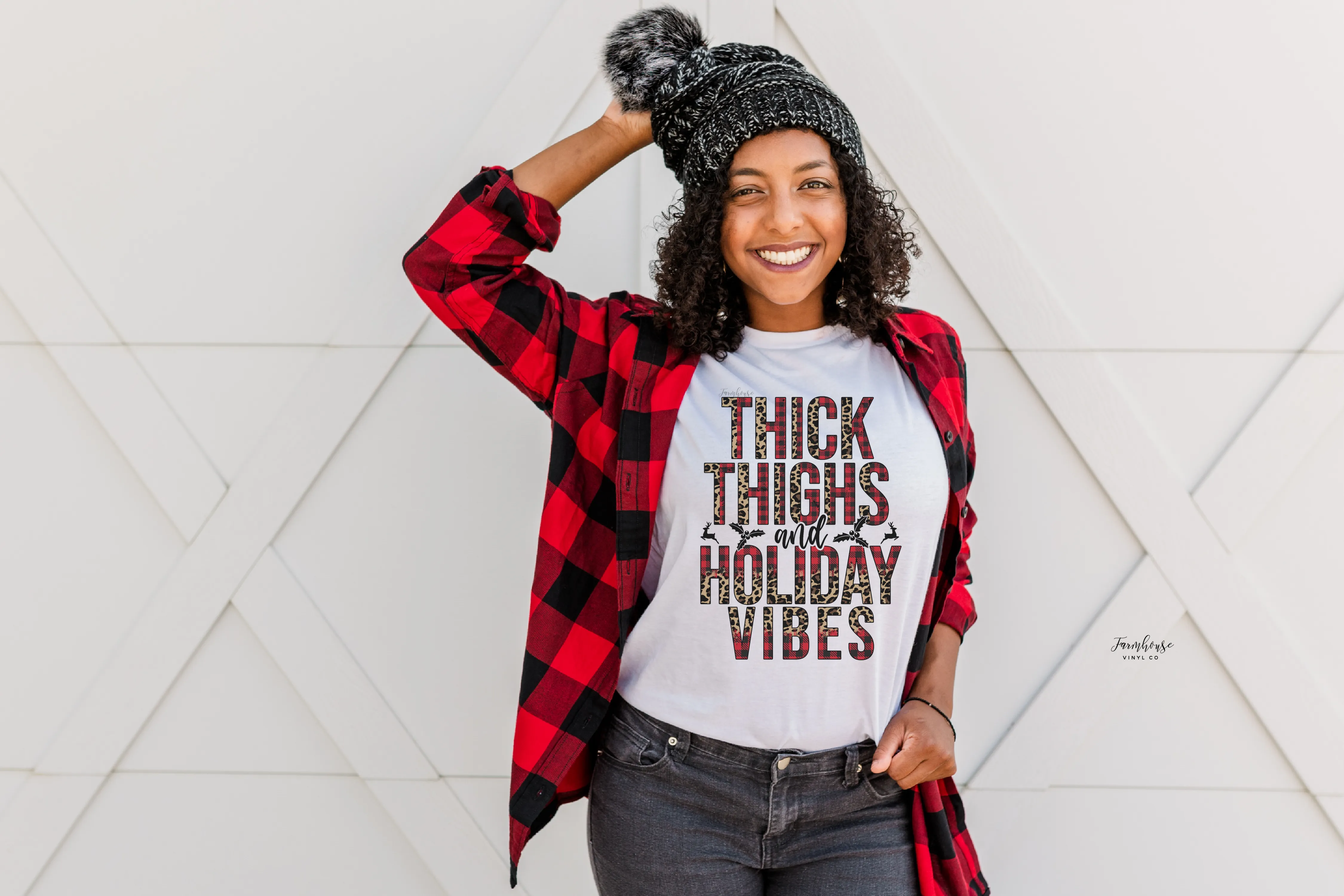 Thick Thighs And Holiday Vibes Shirt