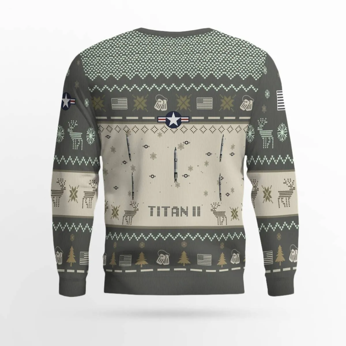 Titan II Aircraft Ugly Sweater, Ugly Sweater Christmas Shirt for Men Dad Veteran