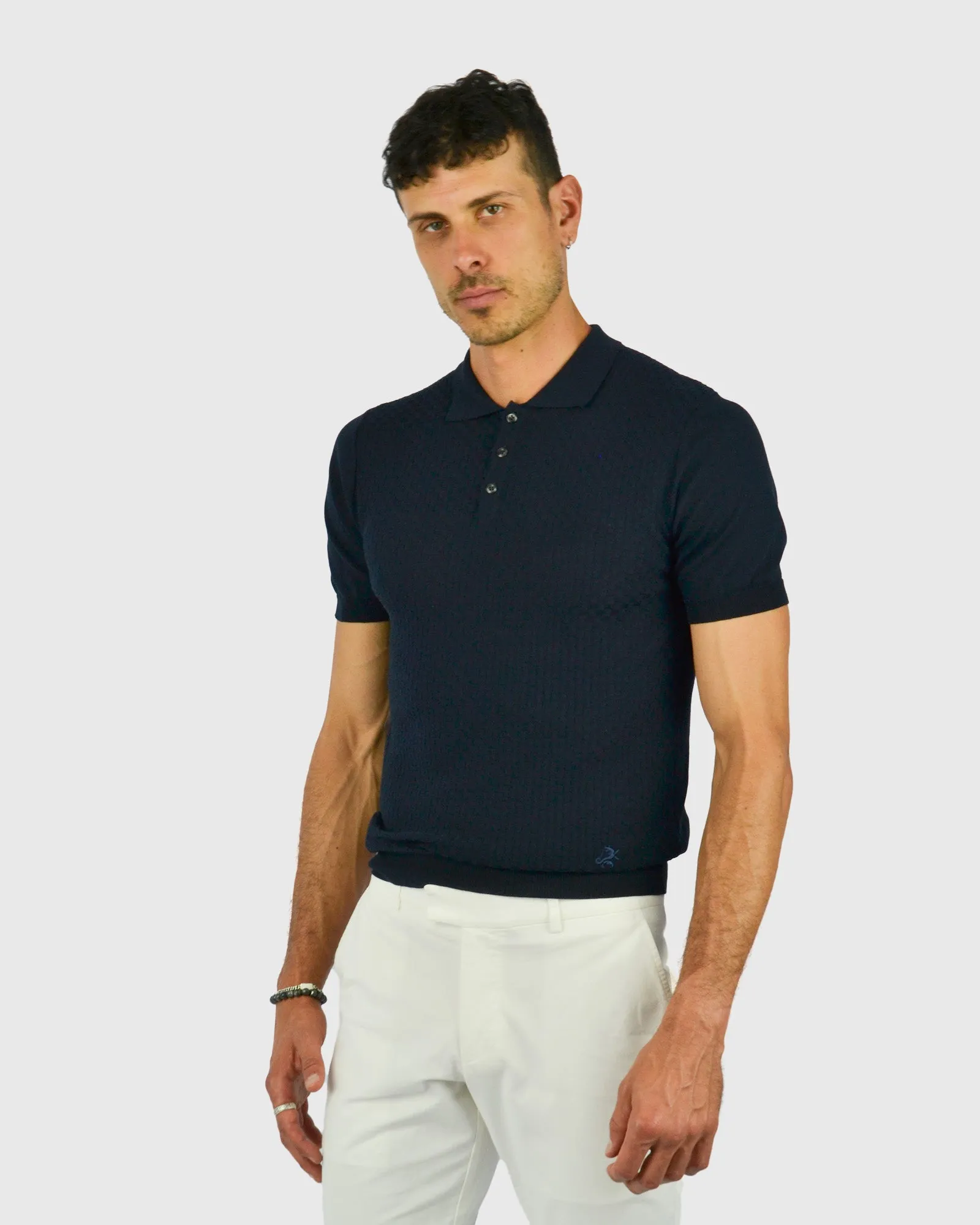 TOMBOLINI WMA5A652-TB SS KNITTED POLO