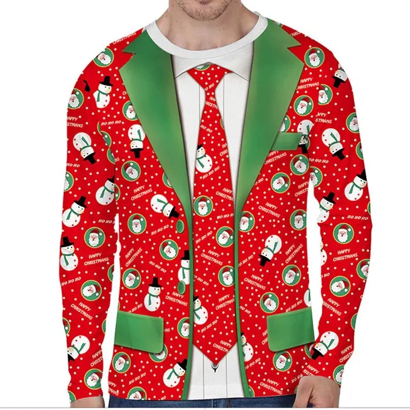 Trendy Ugly Christmas Santa Inspired  Shirts