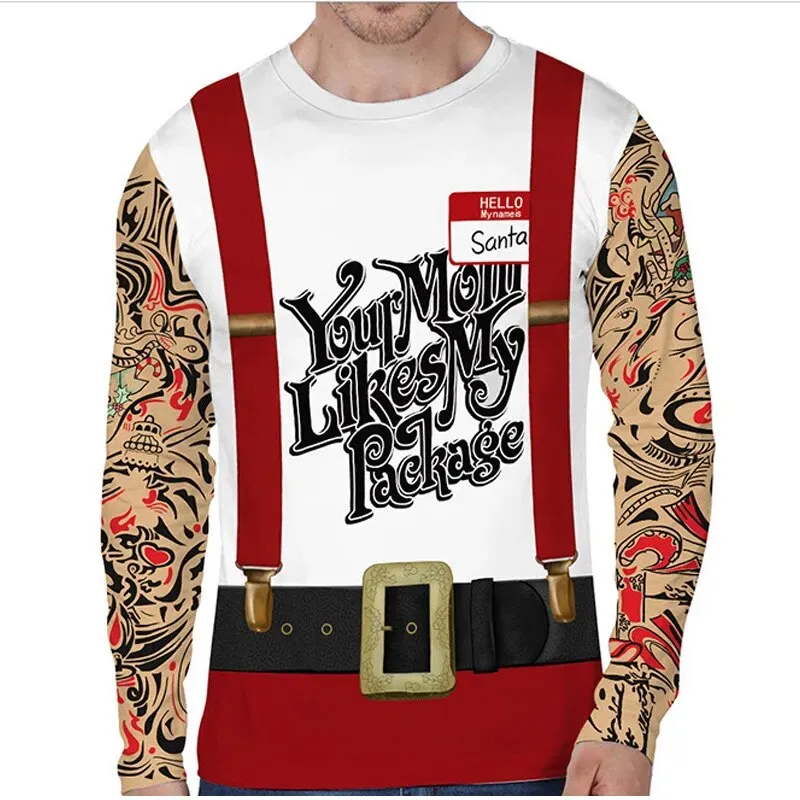 Trendy Ugly Christmas Santa Inspired  Shirts